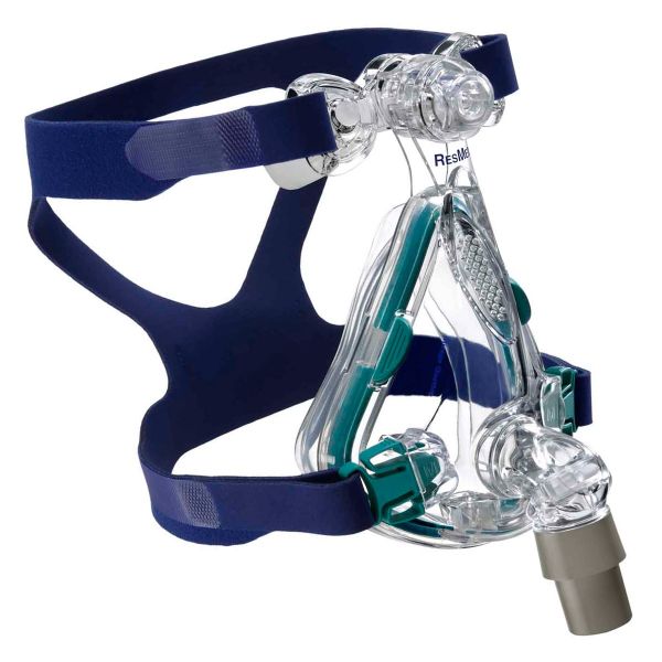 ResMed Mirage Quattro Full Face CPAP Mask with adjustable forehead support and dual-wall cushion